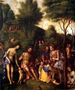 Lorenzo Costa - The Reign of Comus (detail) - WGA5421