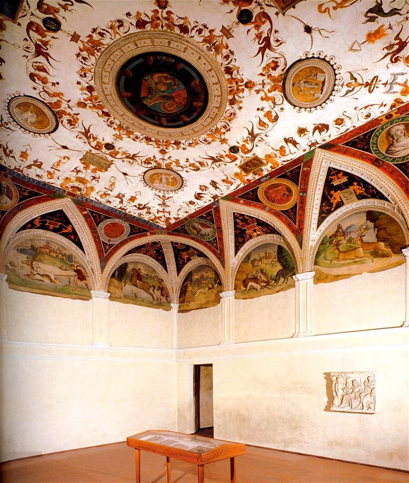 Lorenzo Leonbruno - Ceiling decoration (detail) - WGA12888