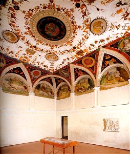 Lorenzo Leonbruno - Ceiling decoration (detail) - WGA12888