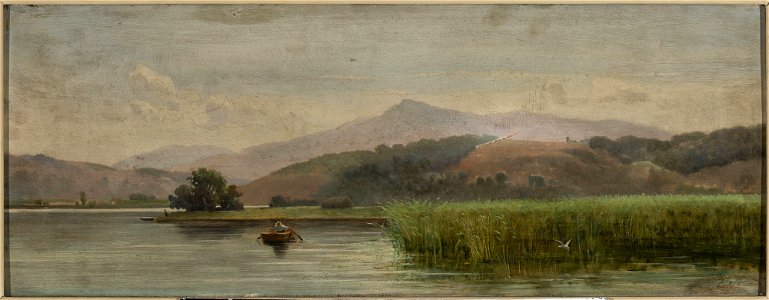 Lorenzo Gelati - Lake Chiusi in Tuscany - M.Ob.2009 MNW - National Museum in Warsaw
