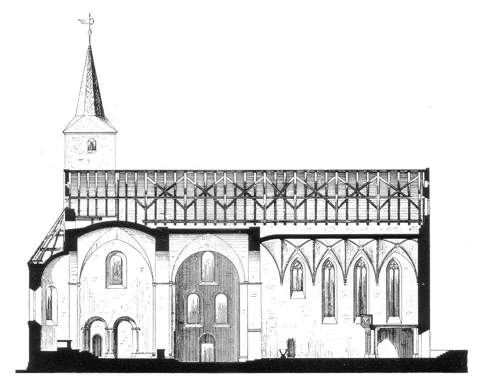 Lorenz Kirche Schöningen Schnitt 1896