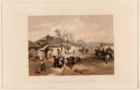 Lord Raglan's head quarters at Khutor-Karagatch - W. Simpson delt. ; C. Haghe lith. LCCN2004672567
