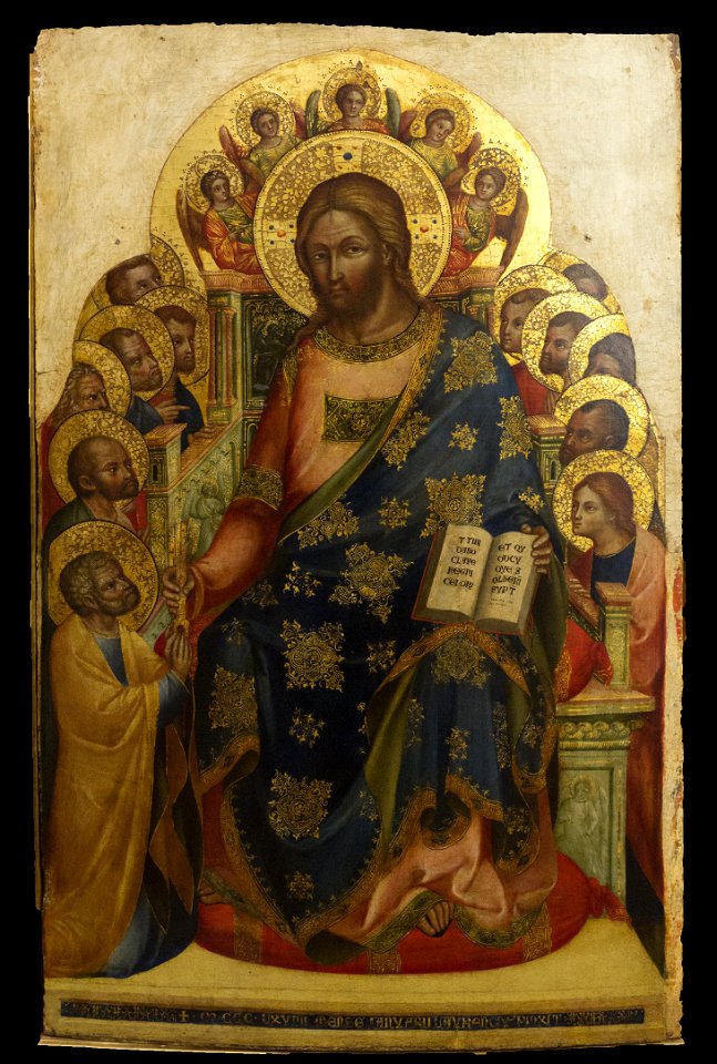 Lorenzo Veneziano - Cristo consegna le chiavi a San Pietro