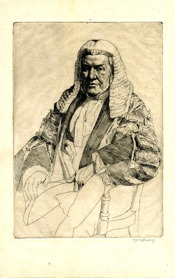 Lord Justice Lindley by William Strang 1894