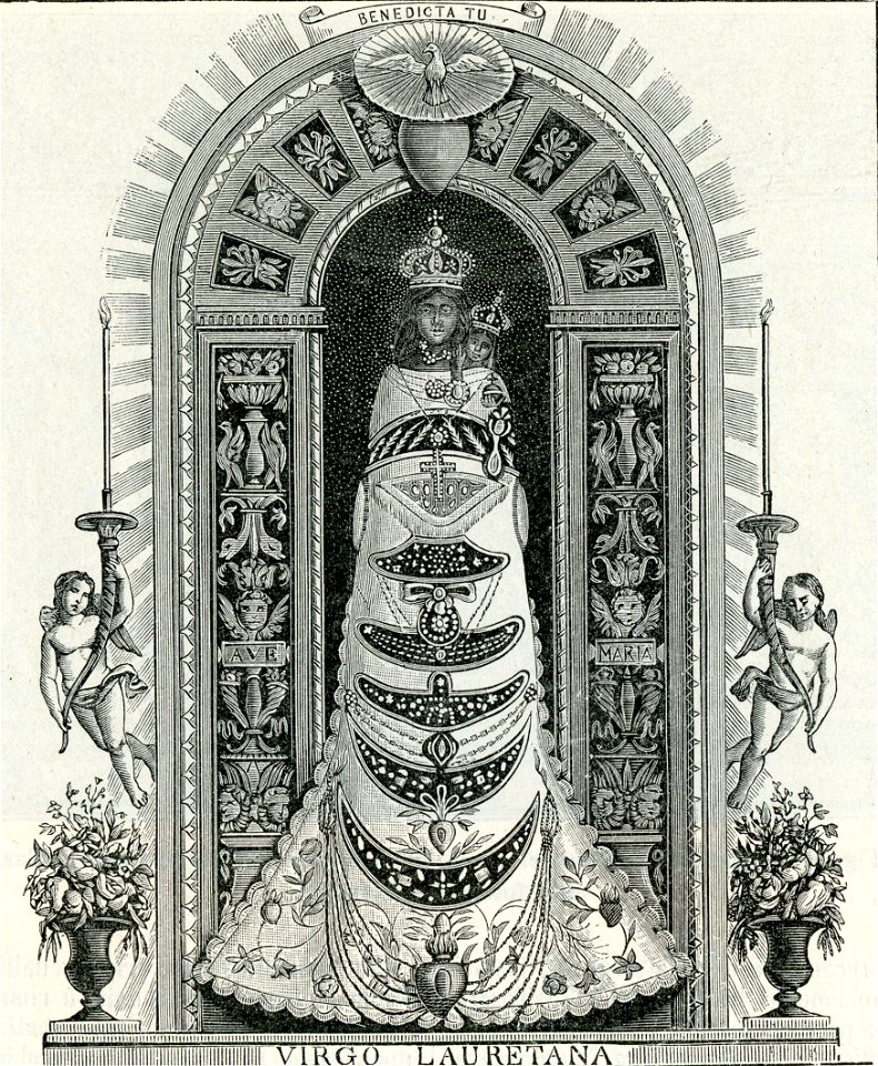 Loreto Statua della Madonna nella S Casa