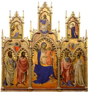 Lorenzo monaco, polittico della madonna in trono