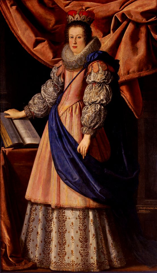 Lorenzo Lippi, , Schloss Ambras Innsbruck - Claudia de' Medici (1604-1648), Erzherzogin, Gemahlin von Erzherzog Leopold V. (1586-1632) - GG 4392 - Kunsthistorisches Museum