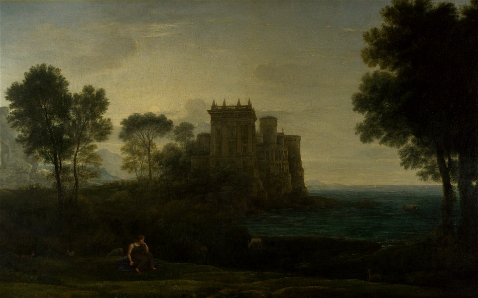Psyché devant le palais de l’Amour - Claude Gellée