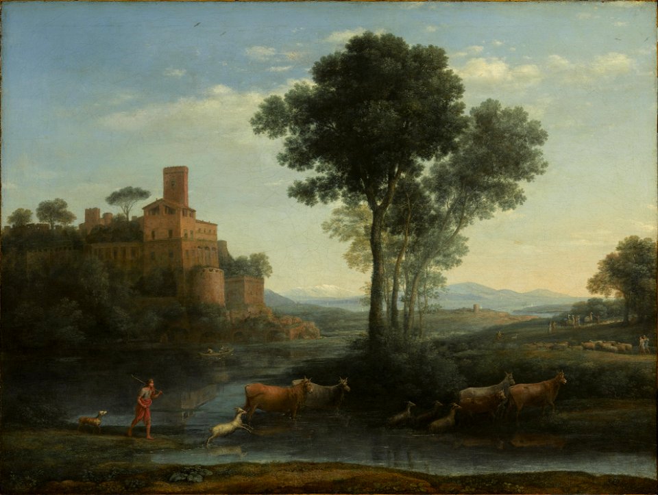 Claude Lorrain - Paysage avec le voyage de Jacob (1677)