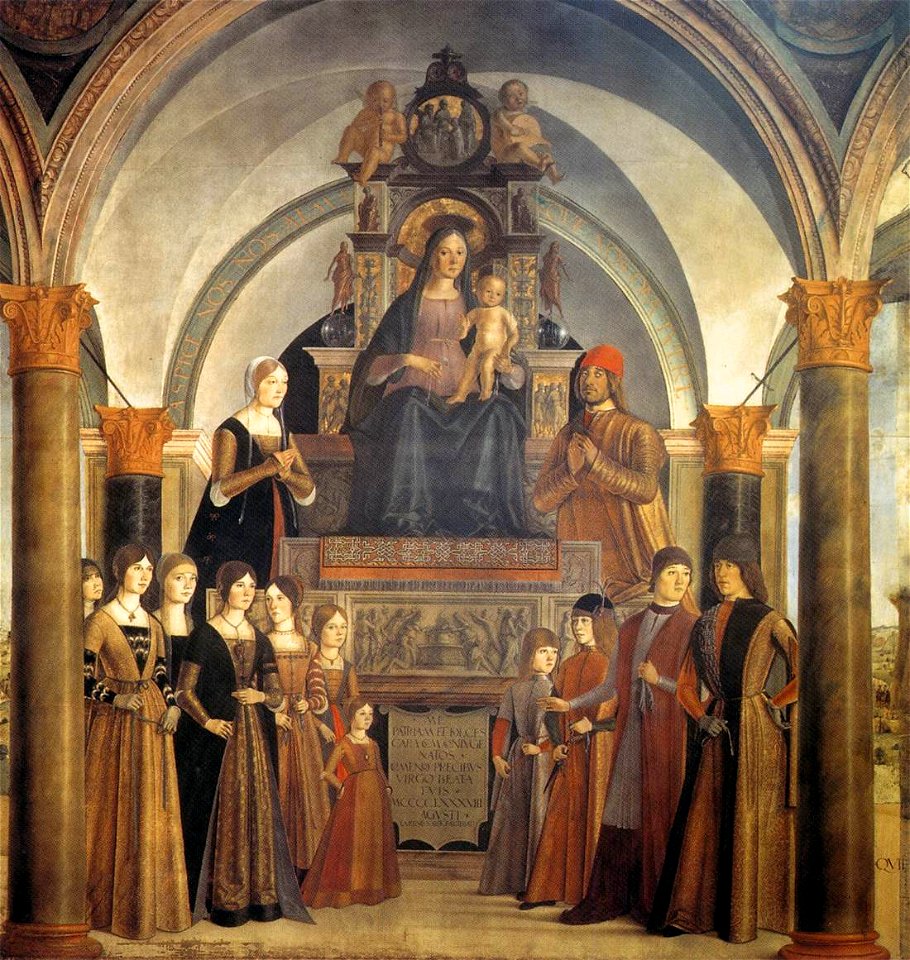 Lorenzo Costa - Giovanni II Bentivoglio and His Family - WGA05427
