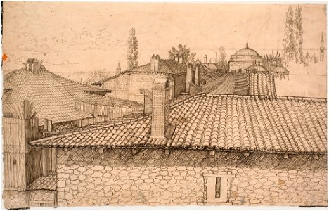 Lorck view over rooftops