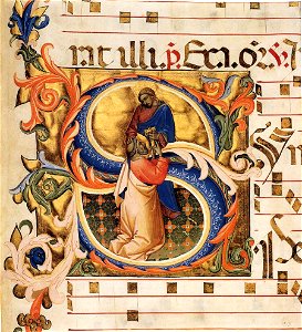 Lorenzo Monaco - Antiphonary (Cod. Cor. 8, folio 134) - WGA13617