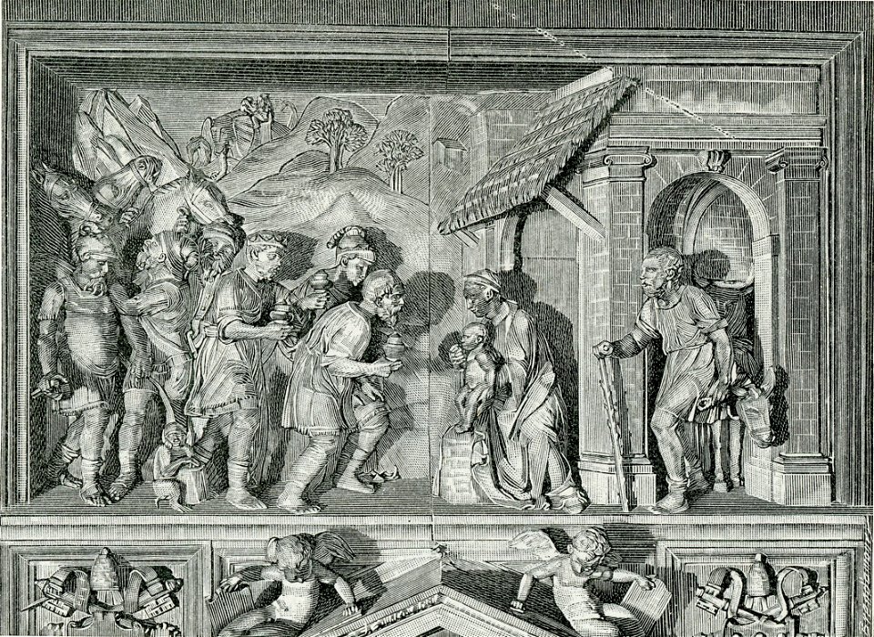 Loreto L’Adorazione dei Magi bassorilievo
