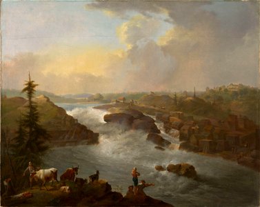 Christian August Lorentzen - The Waterfall Sarpsfossen - NG.M.00079 - National Museum of Art, Architecture and Design