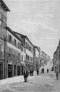 Loreto – Via Monte Reale (xilografia)