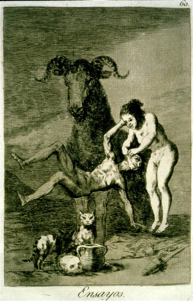 Los Caprichos Ensayos (Trials) by Francisco Goya