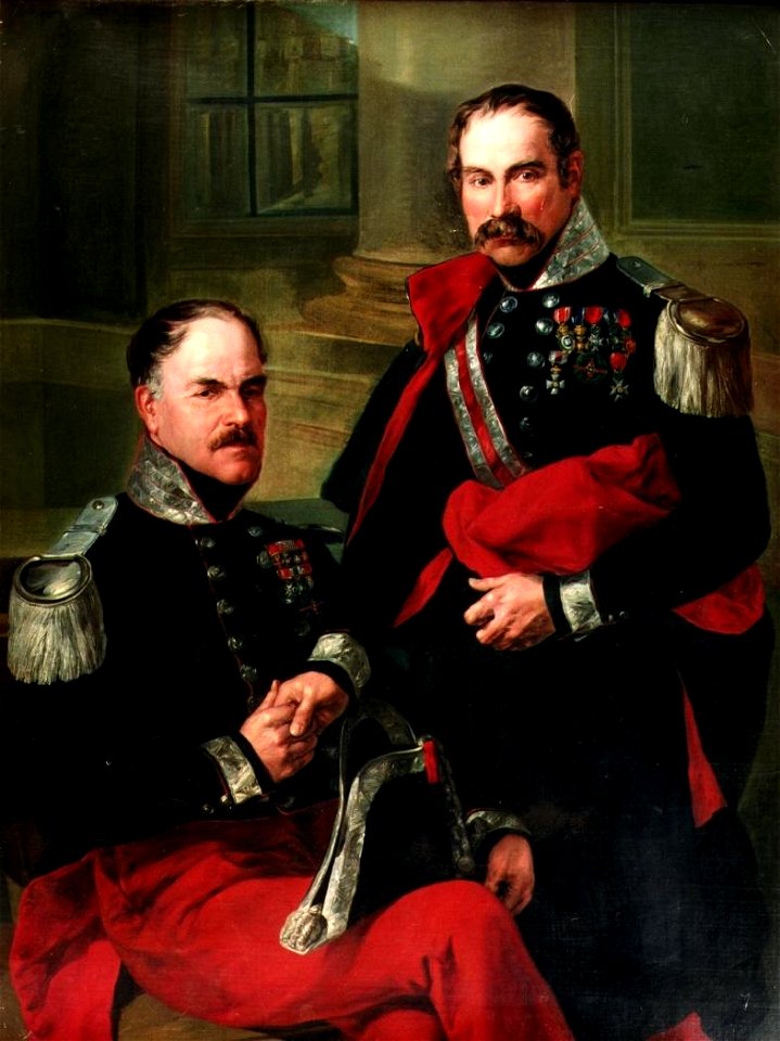 Los alabarderos José Díaz y Francisco Torán by Bernardo Lopez