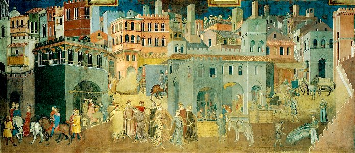 Lorenzetti, Ambrogio. Effeti del buon governo in città