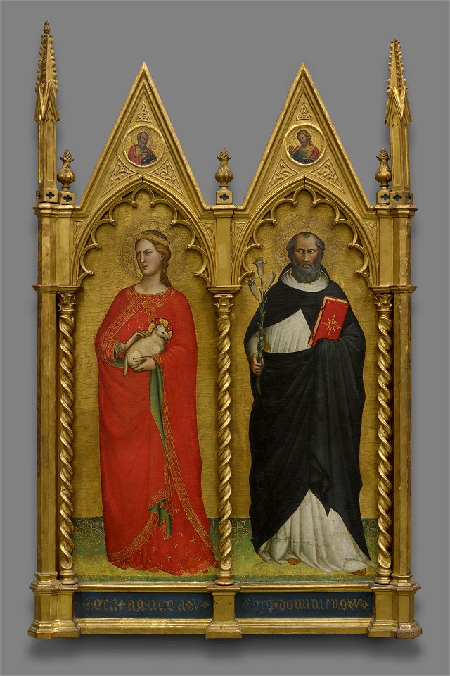 Lorenzo di Niccolò di Martino - Saints Agnes and Dominic and Two Evangelist - 1871.28 - Yale University Art Gallery