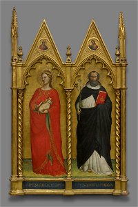 Lorenzo di Niccolò di Martino - Saints Agnes and Dominic and Two Evangelist - 1871.28 - Yale University Art Gallery