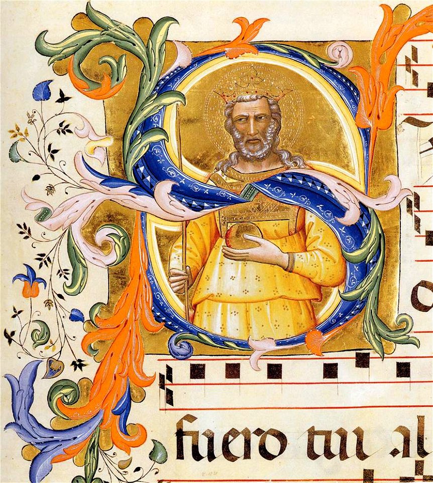 Lorenzo Monaco - Antiphonary (Cod. Cor. 1, folio 63) - WGA13613