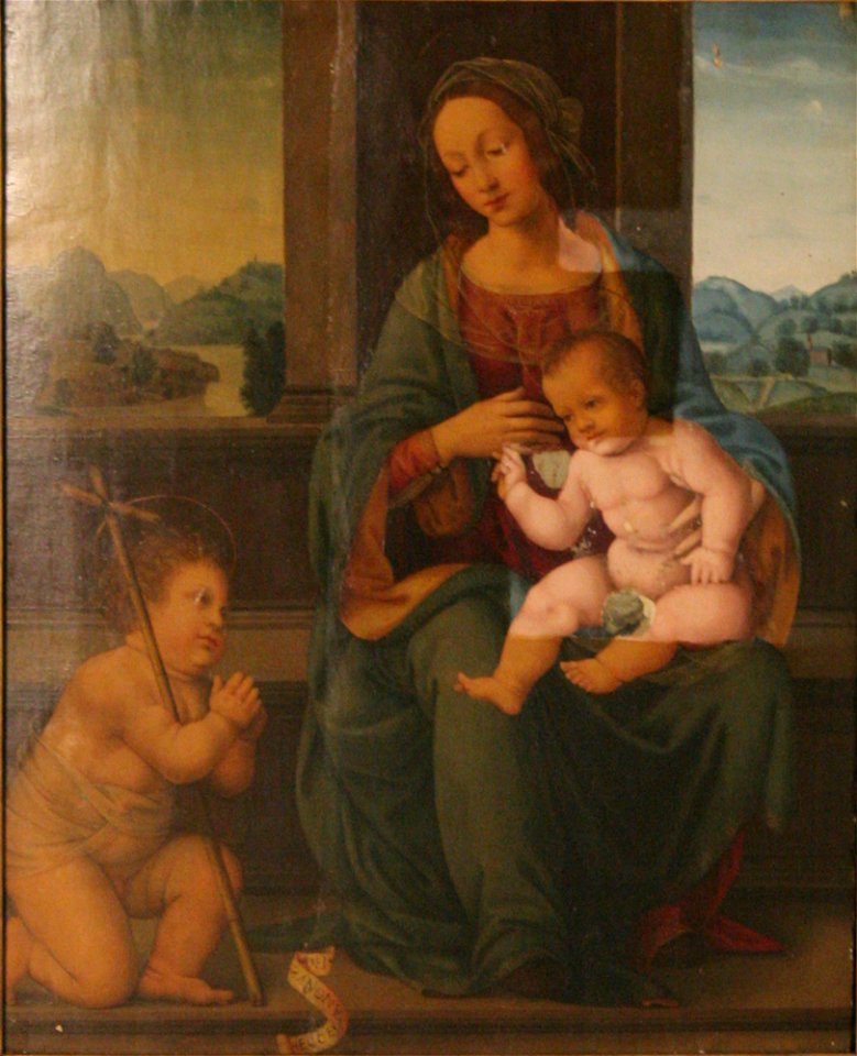 Lorenzo di Credi - Madonna and Child with the Little St. John Baptist - 53.477 - Detroit Institute of Arts