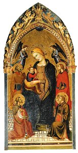 Lorenzo Monaco, Madonna of Humility, c. 1385-1390, Galleria dell'Accademia, Florence