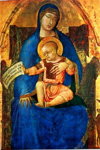 Ambrogio Lorenzetti Madonna mit dem Kinde
