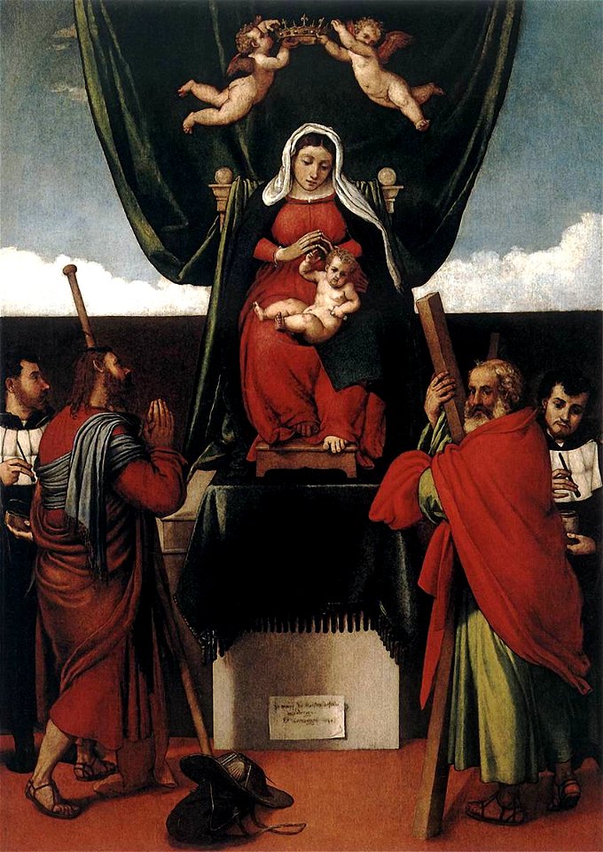 Lorenzo Lotto - Virgin and Child with Saints - WGA13726