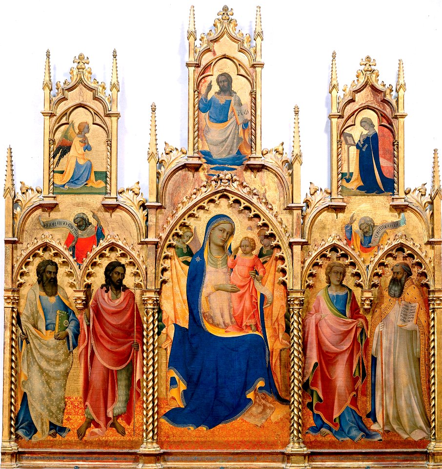 Lorenzo Monaco, Monte Oliveto Altarpiece, 1410, Galleria dell'Accademia, Florence