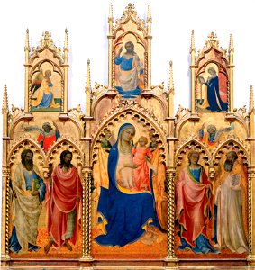 Lorenzo Monaco, Monte Oliveto Altarpiece, 1410, Galleria dell'Accademia, Florence