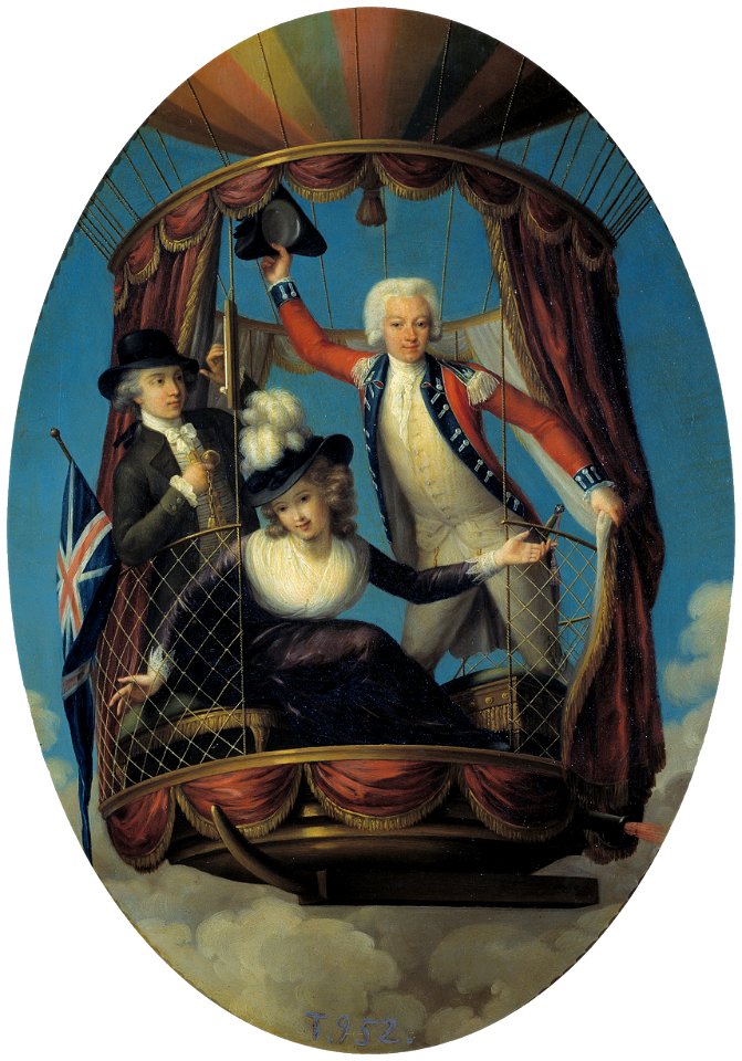 Los tres viajeros aéreos favoritos (John-Francis Rigaud)
