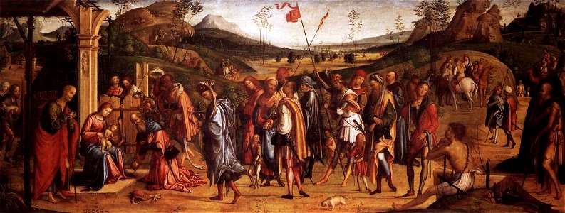Lorenzo Costa, adorazione dei magi, brera