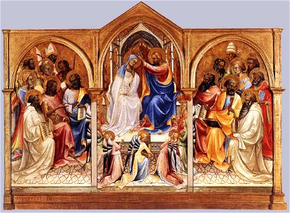 Lorenzo Monaco - Coronation of the Virgin and Adoring Saints - WGA13591