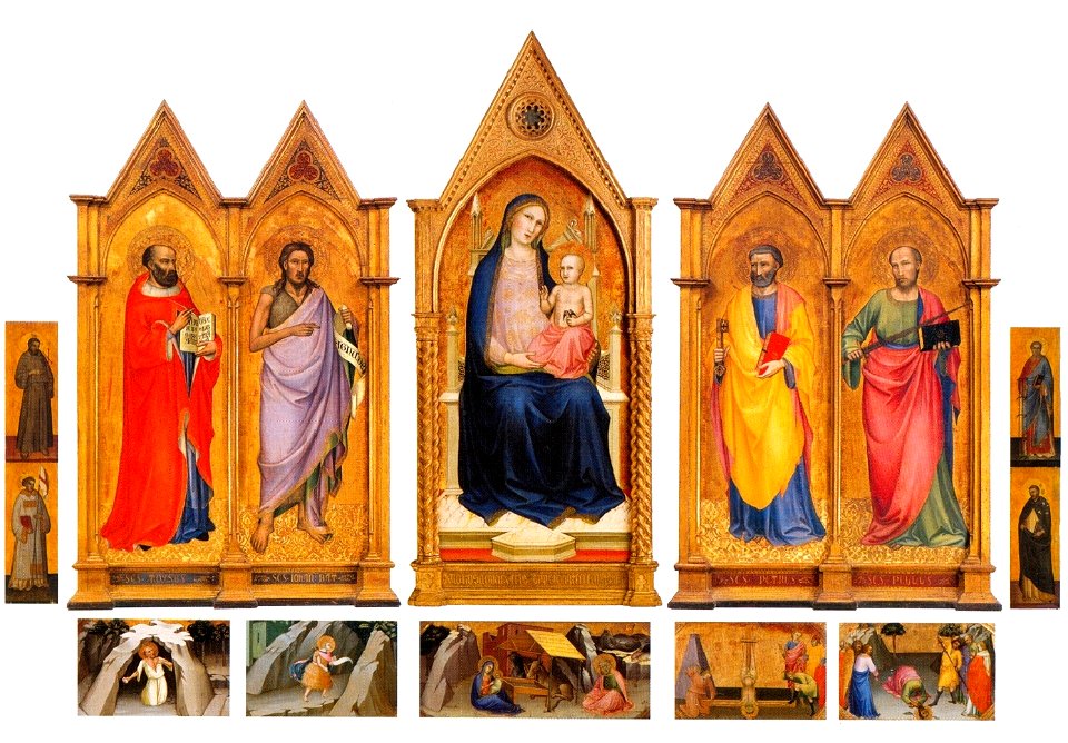 Lorenzo Monaco, Carmine Polyptych, 1398-1400, Reconstruction