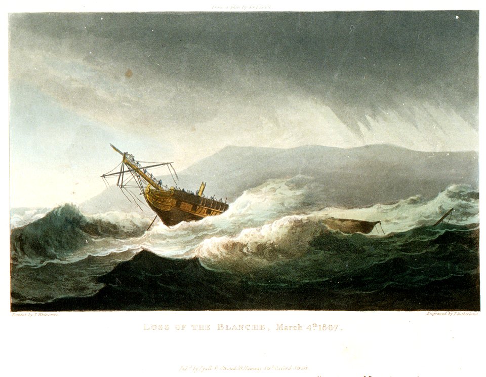 Loss of the 'Blanche', March 4th 1807 RMG PU6062