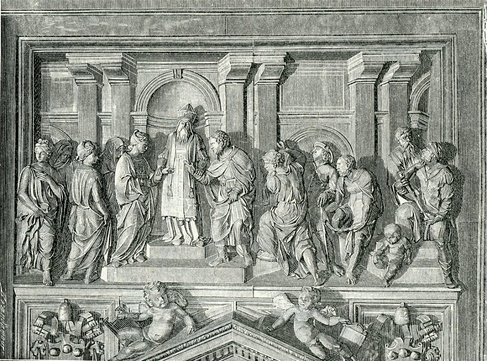 Loreto Lo Sposalizio della Vergine bassorilievo