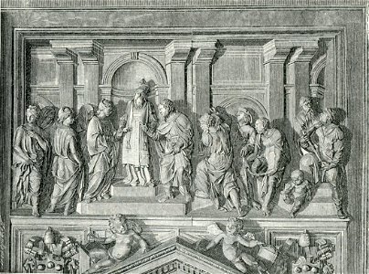 Loreto Lo Sposalizio della Vergine bassorilievo