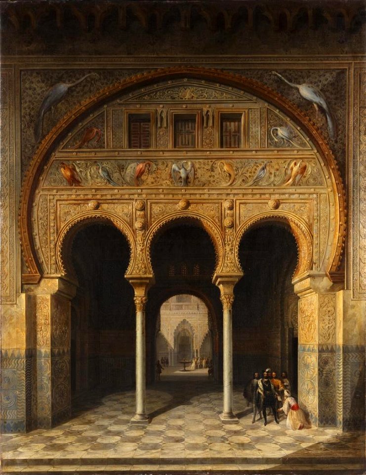 Los Reales Alcázares de Sevilla, de Manuel Barrón (Museo del Romanticismo de Madrid)