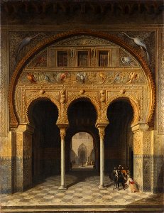 Los Reales Alcázares de Sevilla, de Manuel Barrón (Museo del Romanticismo de Madrid)