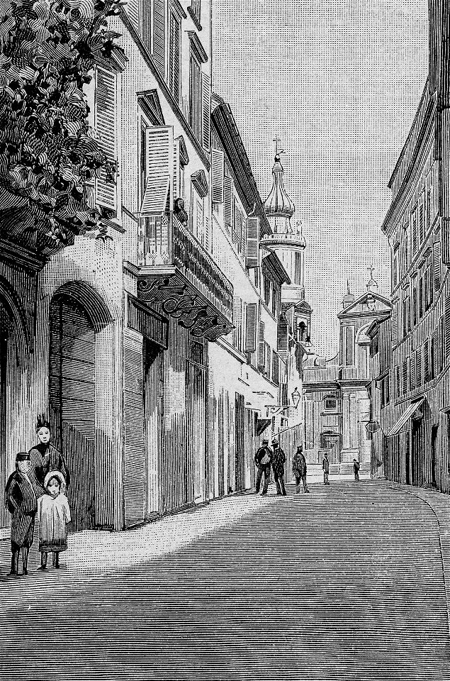 Loreto – Via Coronari (xilografia)