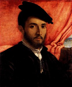 Lorenzo Lotto - Portrait of a Young Man - WGA13692. Free illustration for personal and commercial use.