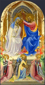 Lorenzo Monaco - Coronation of the Virgin - WGA13592. Free illustration for personal and commercial use.