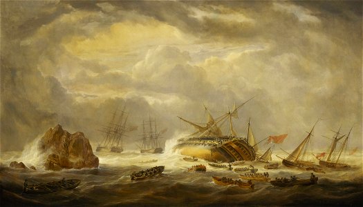 Loss of The 'Magnificent', 25 March 1804 RMG BHC0534