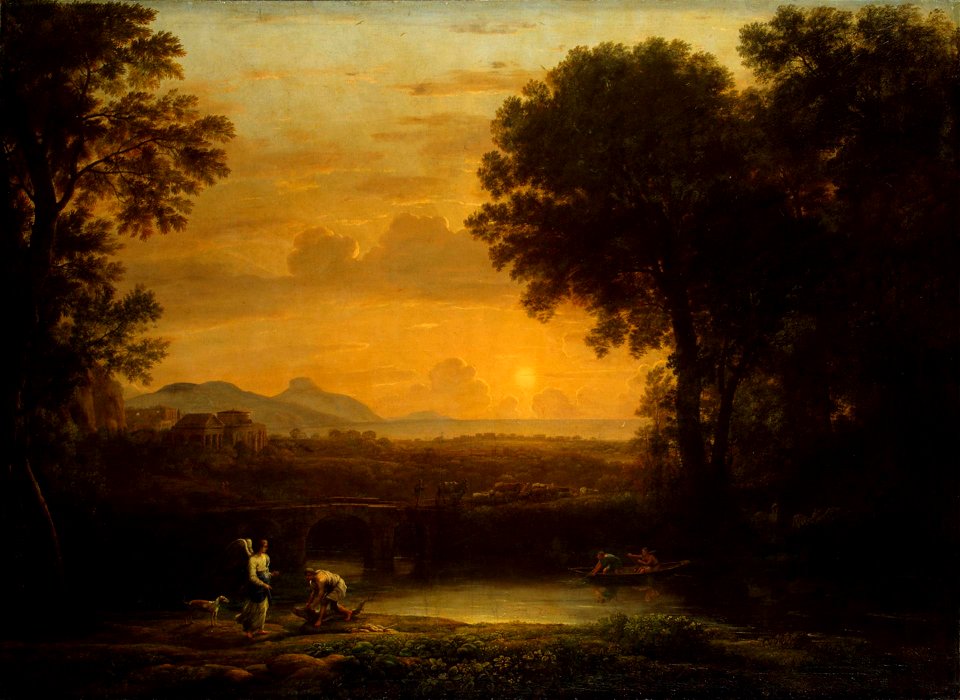 Claude Lorrain - Paysage avec Tobie et l'Ange (1663)