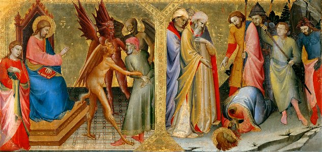 Lorenzo Monaco. Saint James and Hermogenes. Martyrdom of Saint James, 1387-8, Louvre