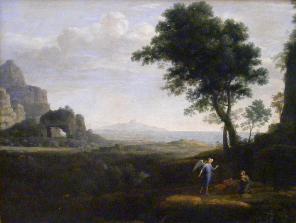 Claude Lorrain - Hagar und Ismael in der Wüste (1668)