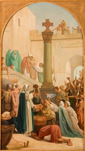 Louis Charles Timbal - Esquisse pour l'église Saint-Sulpice , sainte Geneviève distribuant le pain aux pauvres pendant le siège de Paris - PPP4799 - Musée des Beaux-Arts de la ville de Paris