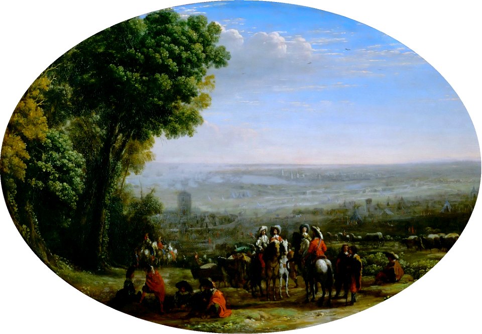 Claude Lorrain - Siège de La Rochelle par Louis XIII. 1628