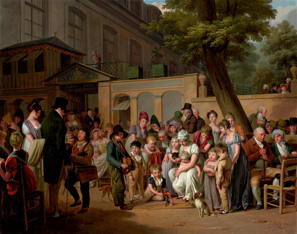 Louis Léopold Boilly - L'entrée au Café Turque du jardin